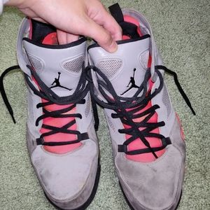 Air Jordan Flight Club 91 Crimson rubber shoes